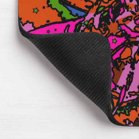 Psychedelische Schuhe Mousepad (Ecke)