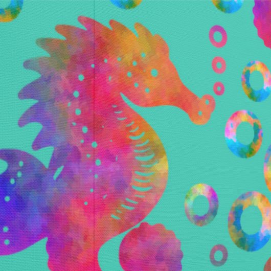 Psychedelische Seepferd Tapete (Naht)