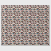 Psychedelische Sicht: Abstrakte AugenIllusion Geschenkpapier (Flach)