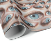 Psychedelische Sicht: Abstrakte AugenIllusion Geschenkpapier (Rolleneckpunkt)