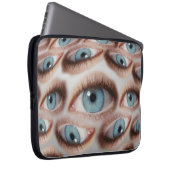 Psychedelische Sicht: Abstrakte AugenIllusion Laptopschutzhülle (Vorne Rechts)