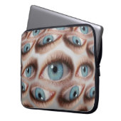 Psychedelische Sicht: Abstrakte AugenIllusion Laptopschutzhülle (Vorderseite Links)
