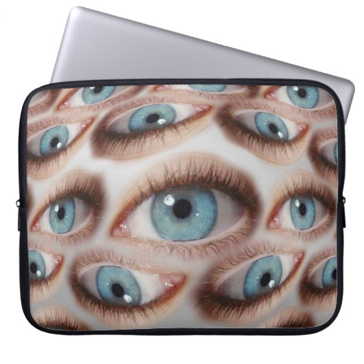 Psychedelische Sicht: Abstrakte AugenIllusion Laptopschutzhülle (Vorderseite)