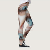 Psychedelische Sicht: Abstrakte AugenIllusion Leggings (Rechts)