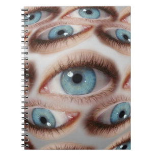 Psychedelische Sicht: Abstrakte AugenIllusion Notizblock