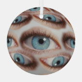 Psychedelische Sicht: Abstrakte AugenIllusion Ornament Aus Glas (Rückseite)