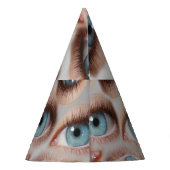 Psychedelische Sicht: Abstrakte AugenIllusion Partyhütchen (Rückseite)