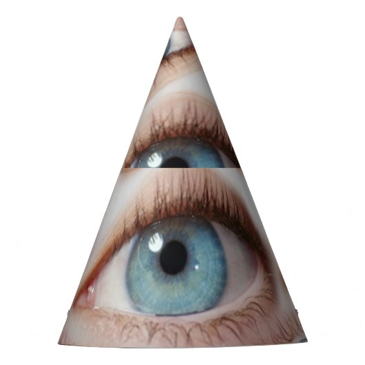 Psychedelische Sicht: Abstrakte AugenIllusion Partyhütchen (Vorderseite)