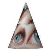 Psychedelische Sicht: Abstrakte AugenIllusion Partyhütchen (Links)