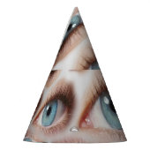 Psychedelische Sicht: Abstrakte AugenIllusion Partyhütchen (Links)