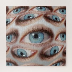 Psychedelische Sicht: Abstrakte AugenIllusion Puzzle