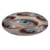 Psychedelische Sicht: Abstrakte AugenIllusion Schneidebrett (Ecke)