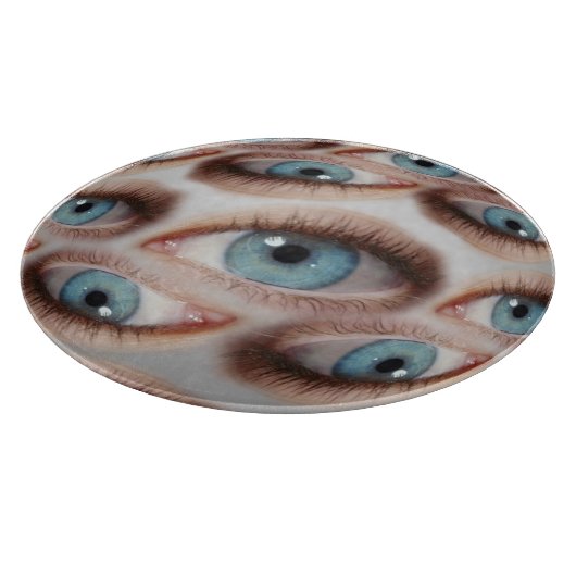 Psychedelische Sicht: Abstrakte AugenIllusion Schneidebrett (Ecke)