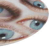 Psychedelische Sicht: Abstrakte AugenIllusion Schneidebrett (Ecke)