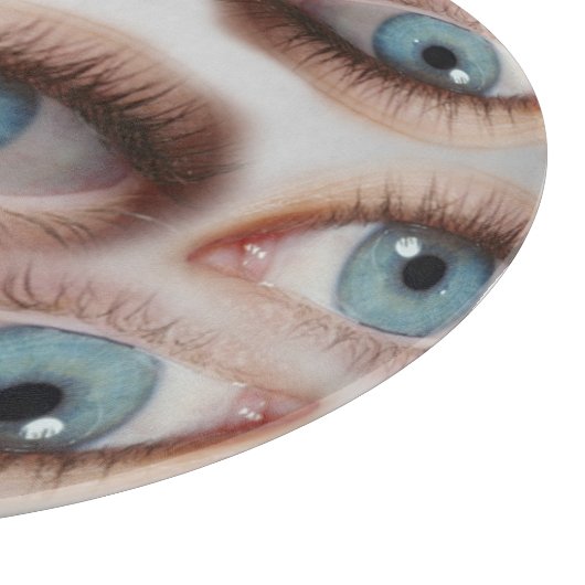 Psychedelische Sicht: Abstrakte AugenIllusion Schneidebrett (Ecke)