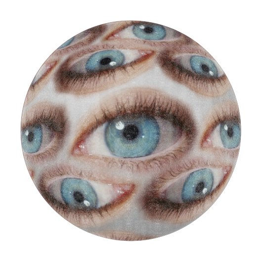 Psychedelische Sicht: Abstrakte AugenIllusion Schneidebrett (Vorderseite)