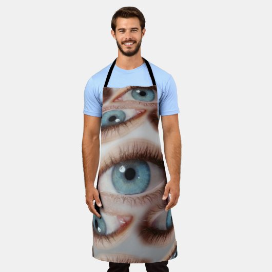 Psychedelische Sicht: Abstrakte AugenIllusion Schürze (Getragen)