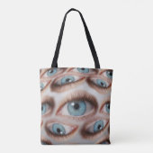 Psychedelische Sicht: Abstrakte AugenIllusion Tasche (Rückseite)