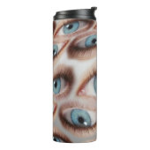 Psychedelische Sicht: Abstrakte AugenIllusion Thermosbecher (Nach links gedreht)