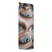 Psychedelische Sicht: Abstrakte AugenIllusion Thermosbecher (Nach rechts gedreht)