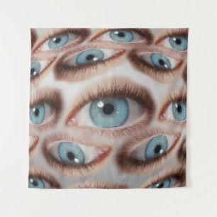 Psychedelische Sicht: Abstrakte AugenIllusion Wandteppich