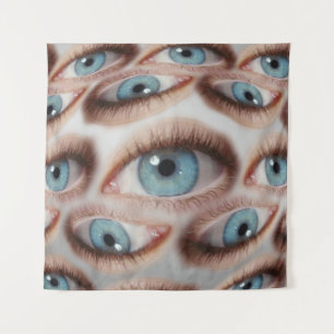 Psychedelische Sicht: Abstrakte AugenIllusion Wandteppich