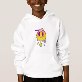 Psychedelische Smiley-Tropfen-Jungs Hoodie