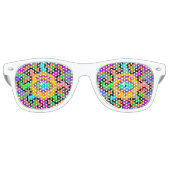 Psychedelische Sonne (Augenversion) Retro-Sonnenbr Partybrille (Vorderseite)