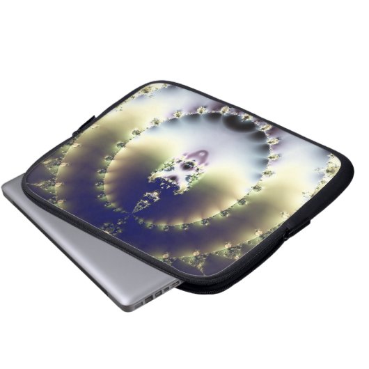 Psychedelische Sonne Laptopschutzhülle (Vorne Knopf)