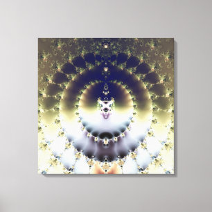 Psychedelische Sonne Leinwanddruck