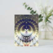 Psychedelische Sonne Postkarte (Stehend Vorderseite)