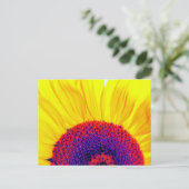 psychedelische Sonnenblume Postkarte (Stehend Vorderseite)