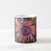 Psychedelische Sonnenblumenwraparound-Tasse Kaffeetasse (Mittel)