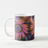 Psychedelische Sonnenblumenwraparound-Tasse Kaffeetasse (Links)