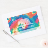 Psychedelische Soul Krawatte getaucht California R Rechteckiger Aufkleber (Umschlag)