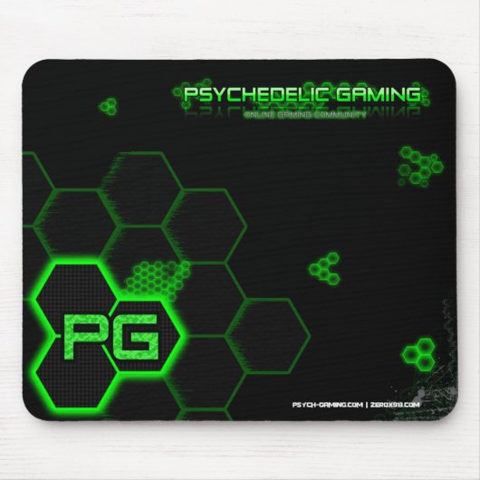 Psychedelische Spiel-Mausunterlage Mousepad (Vorne)