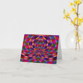 Psychedelische Spinne....... Karte (Gelbe Blume)