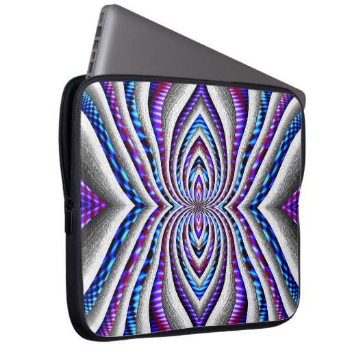 Psychedelische Spinne... Laptopschutzhülle (Vorne Rechts)