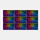 psychedelische Spirale Fibonacci-Spirale Etiketten (Blatt)