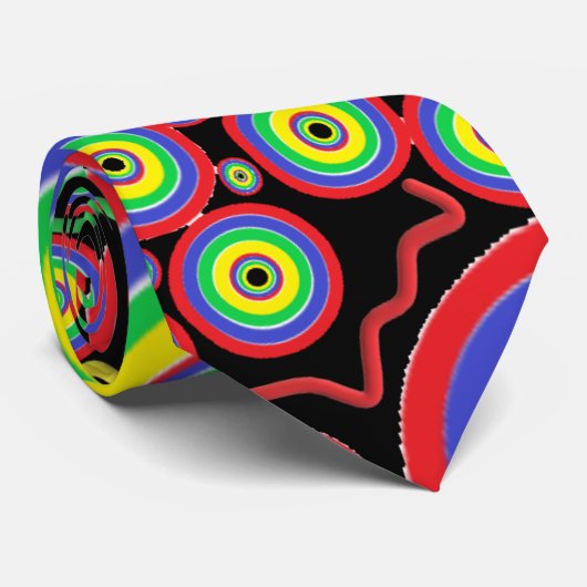 PSYCHEDELISCHE SPIRALE KRAWATTE (Gerollt)