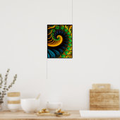 Psychedelische Spirale Poster (Küche)