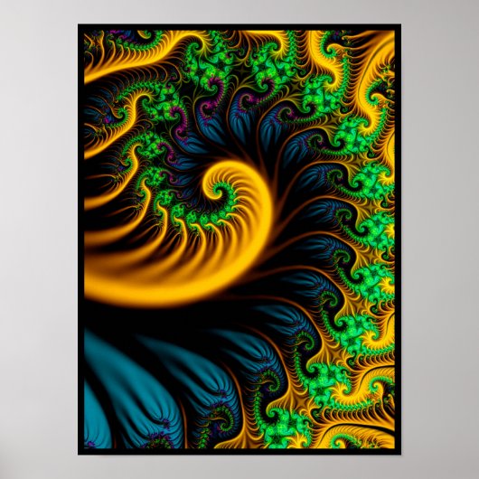 Psychedelische Spirale Poster (Vorne)