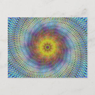 Psychedelische Spirale Postkarte