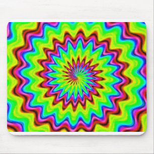 Psychedelische SpiralmousePad Mousepad