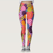 Psychedelische Spirals Trendy Summer Leggings (Vorderseite)
