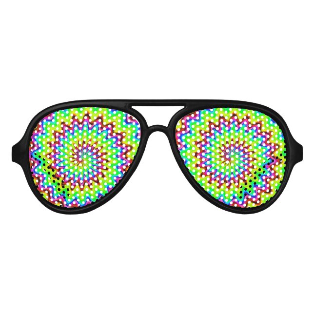 Psychedelische Spiralsonnenbrille Sonnenbrille (Vorderseite)