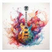 Psychedelische spritzende Gitarren Foto Kunst #13 (Vorne)