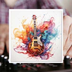 Psychedelische spritzende Gitarren Foto Kunst #16