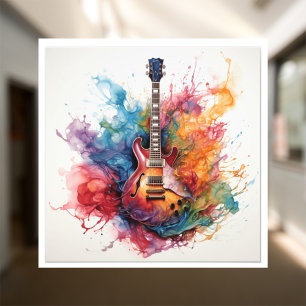 Psychedelische spritzende Gitarren Foto Kunst #2