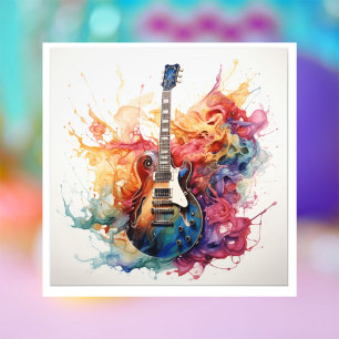 Psychedelische spritzende Gitarren Foto Kunst #4